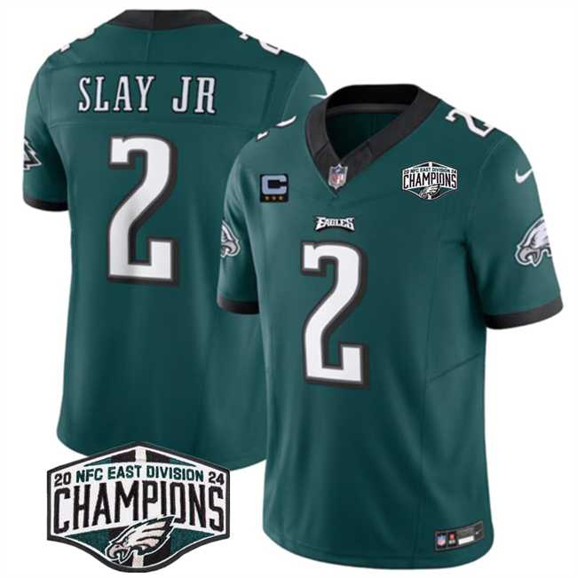Men's Philadelphia Eagles #2 Darius Slay JR Green 2024 NFC East Champions With 3-Star C Patch F.U.S.E. Vapor Untouchable Limited Stitched Jersey,We sell and wholesale Men's Philadelphia Eagles #2 Darius Slay JR Green 2024 NFC East Champions With 3-Star C Patch F.U.S.E. Vapor Untouchable Limited Stitched Jersey on line form chian!